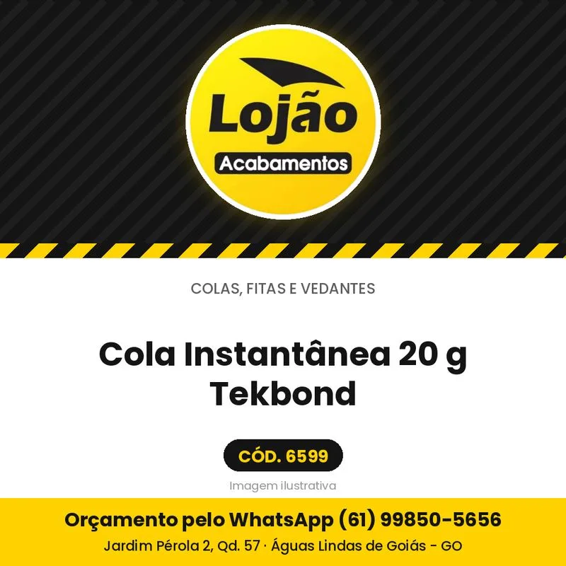 Cola Instantânea 20 g Tekbond