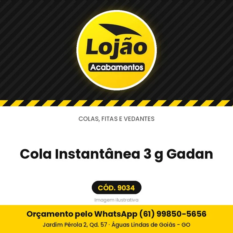 Cola Instantânea 3 g Gadan