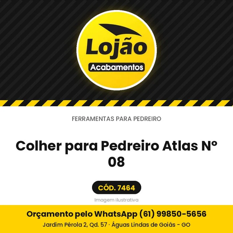 Colher para Pedreiro Atlas Nº 08