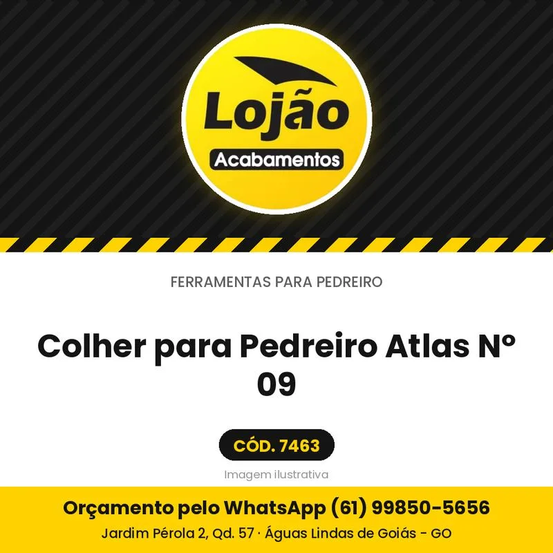 Colher para Pedreiro Atlas Nº 09