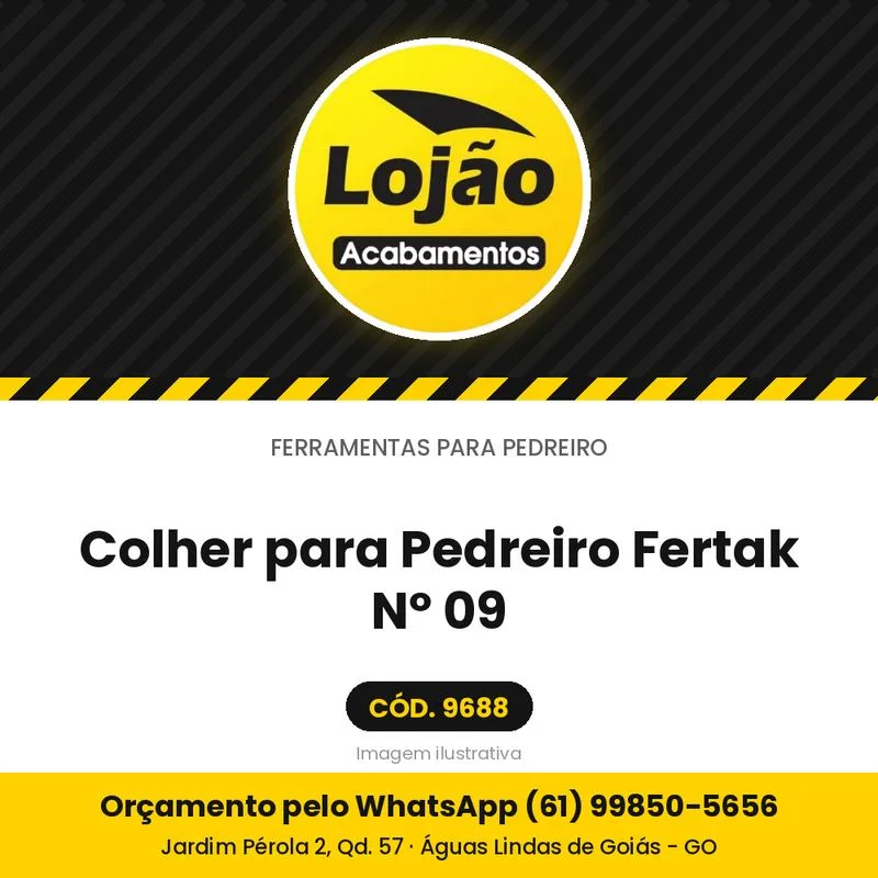 Colher para Pedreiro Fertak Nº 09