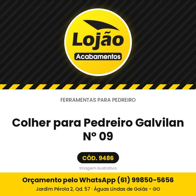 Colher para Pedreiro Galvilan Nº 09