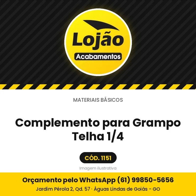 Complemento para Grampo Telha 1/4