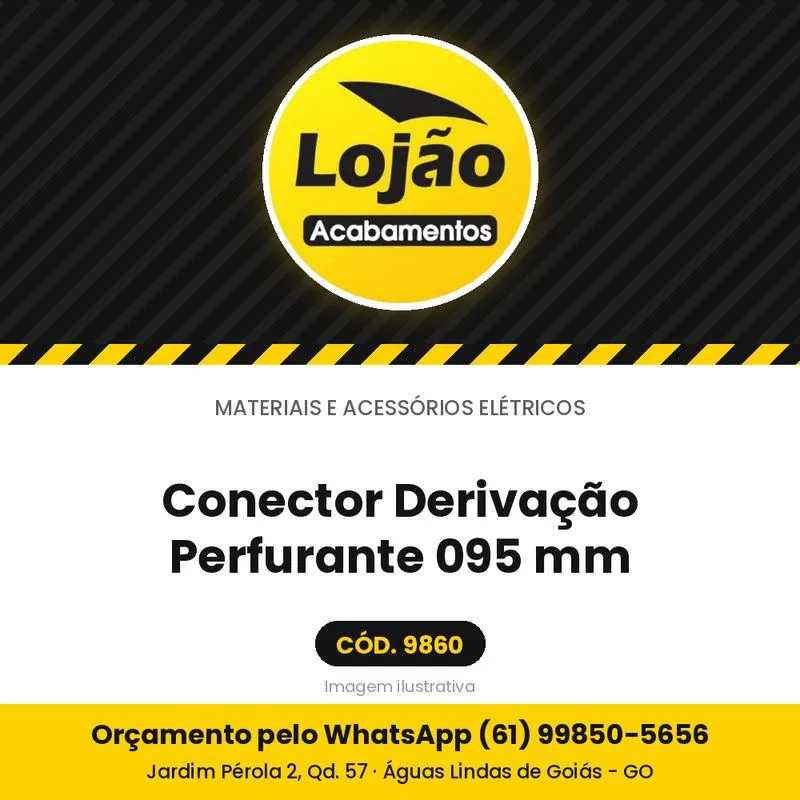 Conector Derivação Perfurante 095 mm