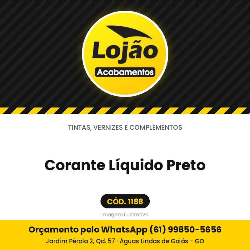 Corante Líquido Preto