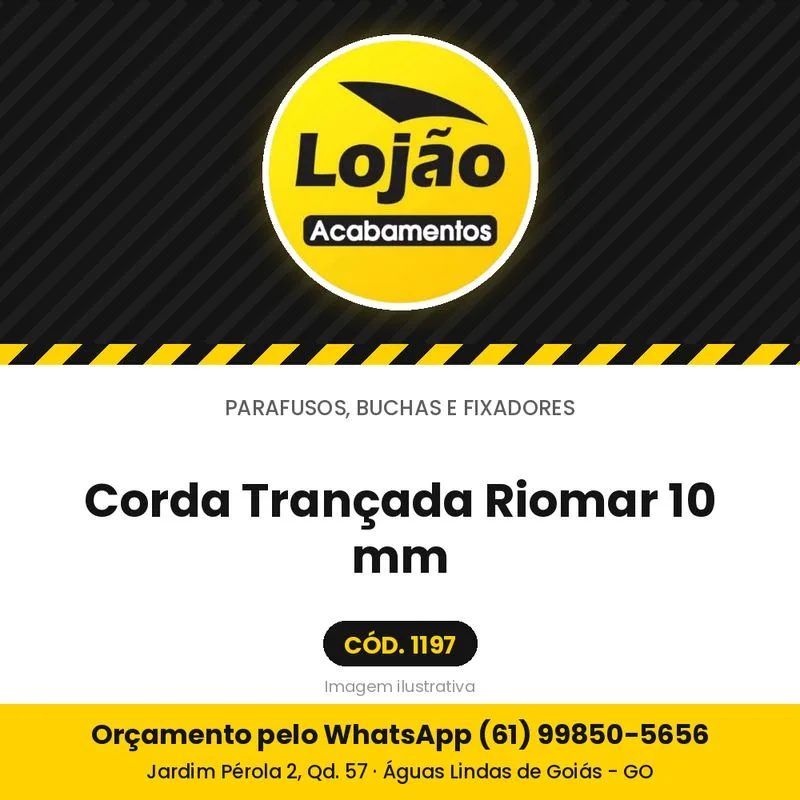 Corda Trançada Riomar 10 mm