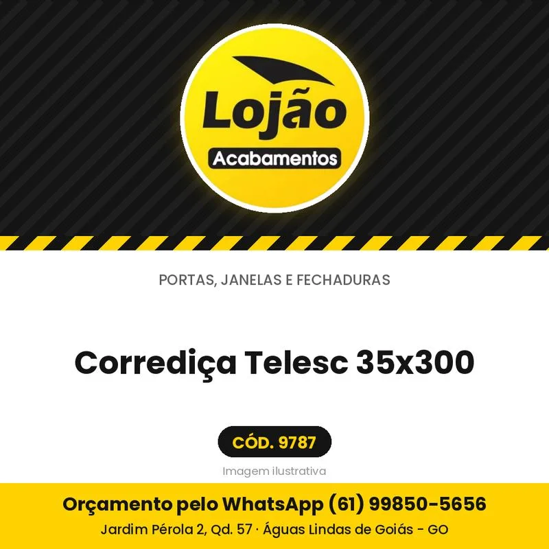 Corrediça Telesc 35x300