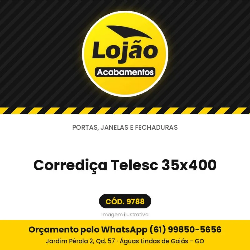 Corrediça Telesc 35x400