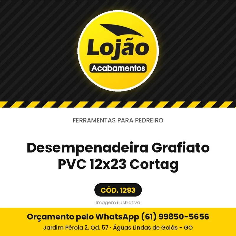 Desempenadeira Grafiato PVC 12x23 Cortag