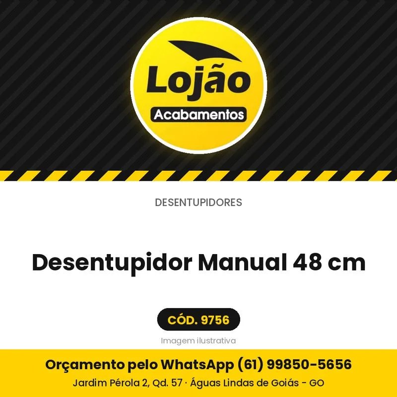 Desentupidor Manual 48 cm