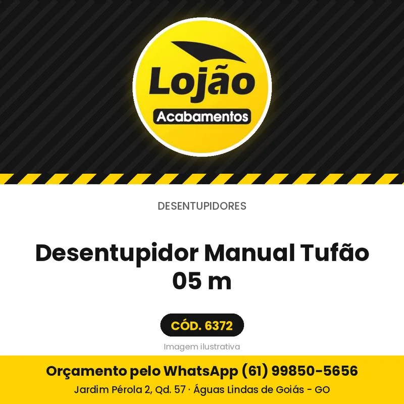 Desentupidor Manual Tufão 05 m