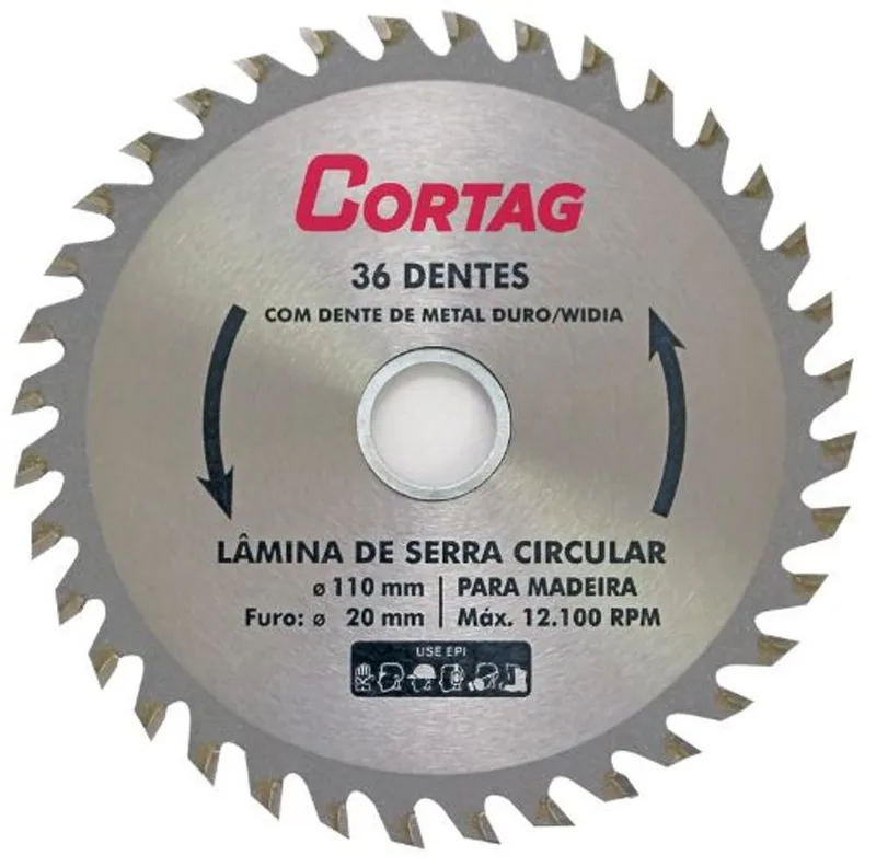 Disco de Serra Circular 110mm 36 Dentes