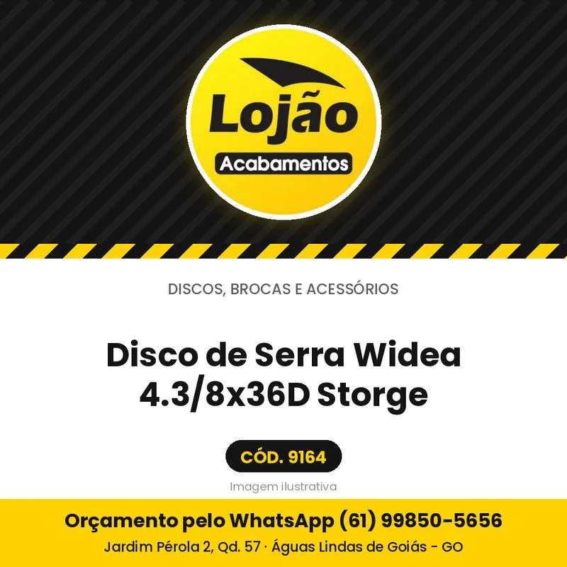 Disco de Serra Widea 4.3/8x36D Storge