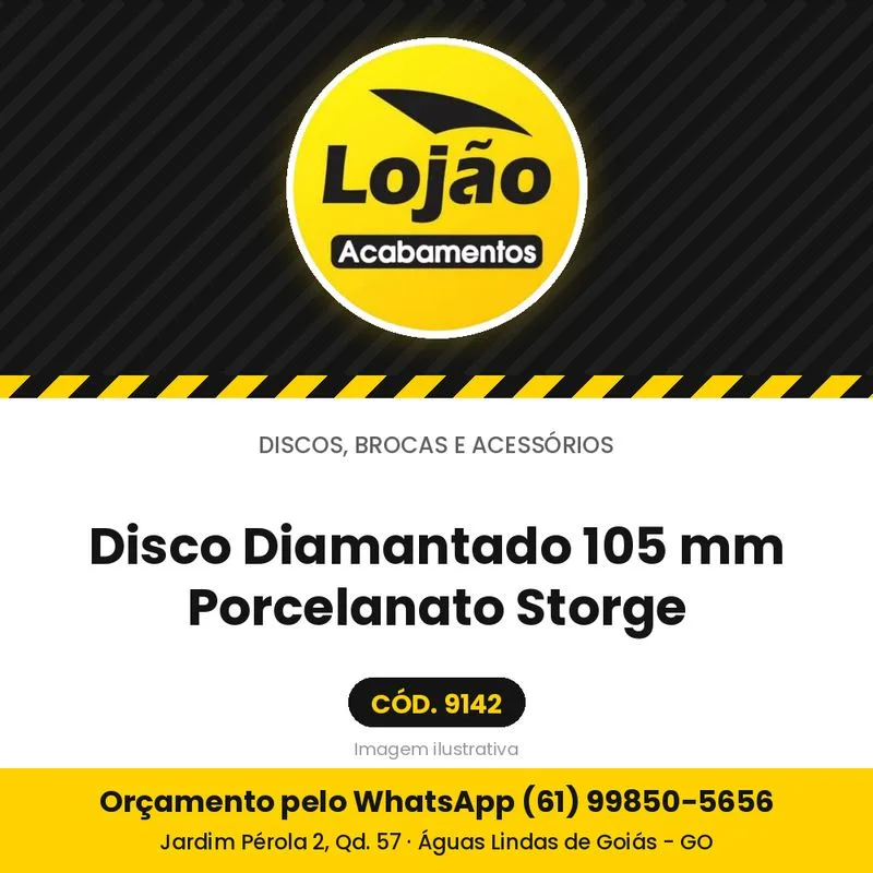 Disco Diamantado 105 mm Porcelanato Storge