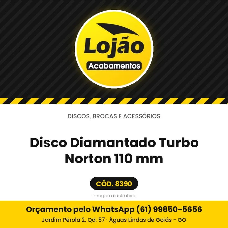 Disco Diamantado Turbo Norton 110 mm