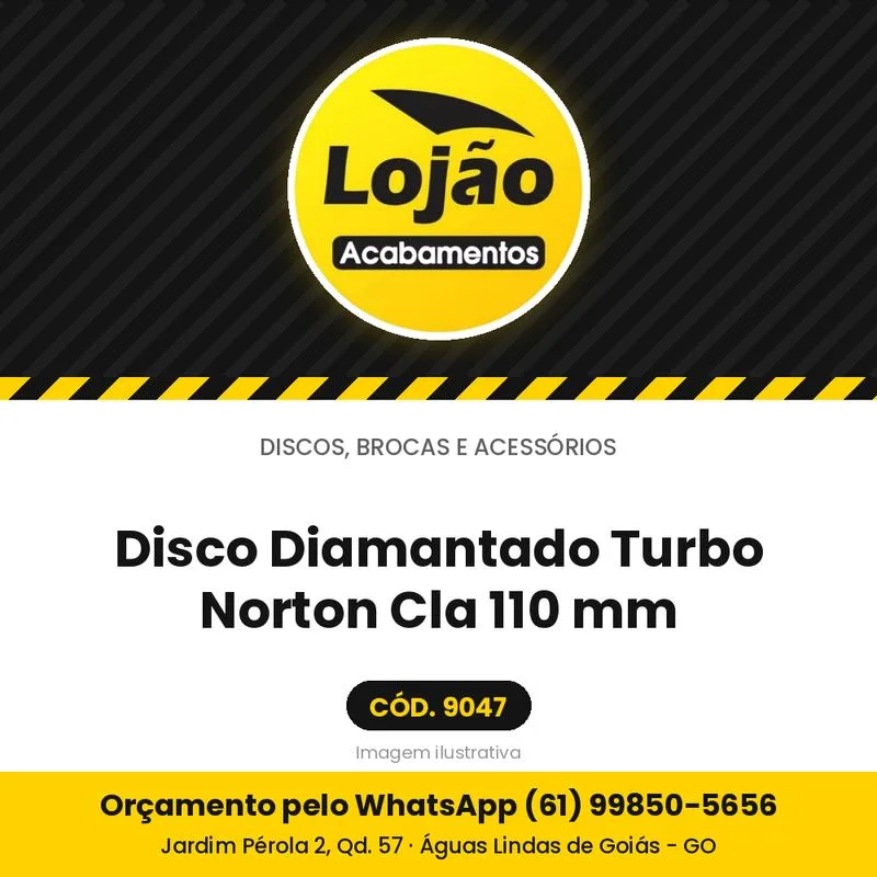 Disco Diamantado Turbo Norton Cla 110 mm