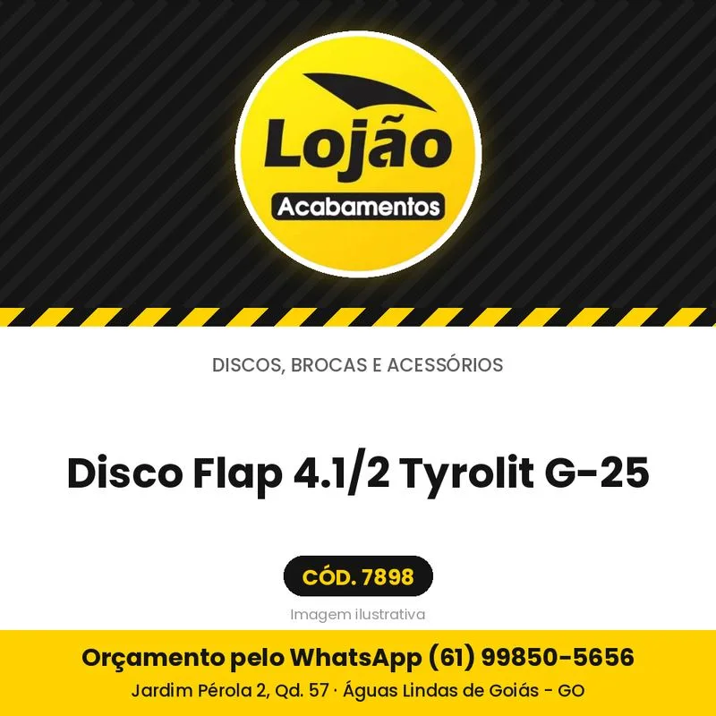 Disco Flap 4.1/2 Tyrolit G-25