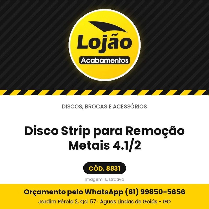 Disco Strip para Remoção Metais 4.1/2