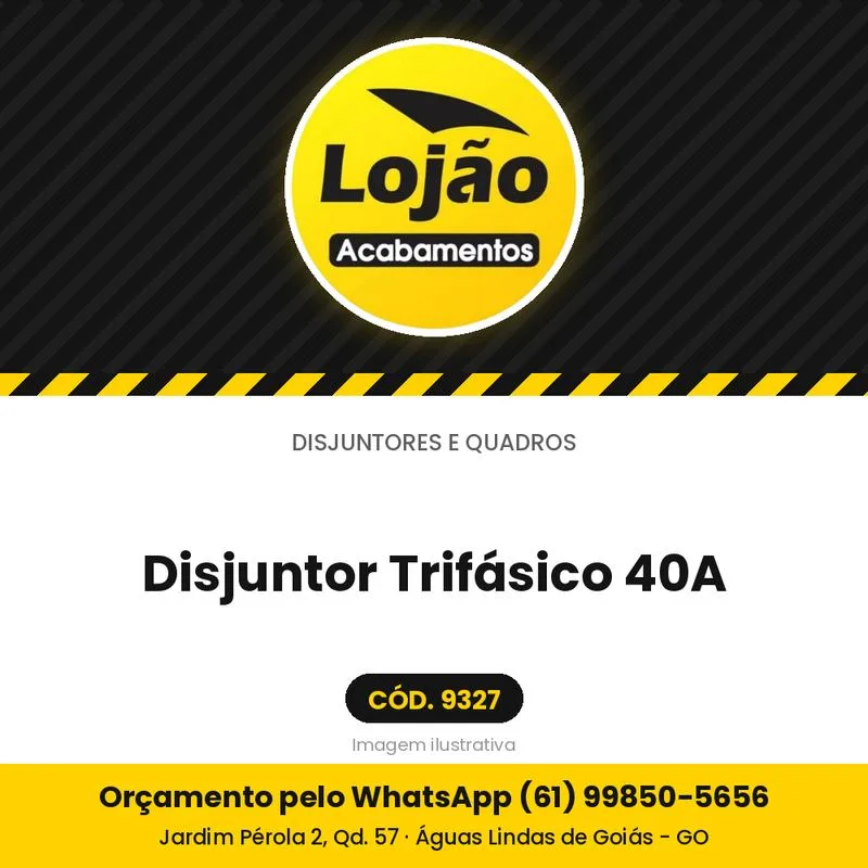 Disjuntor Trifásico 40A