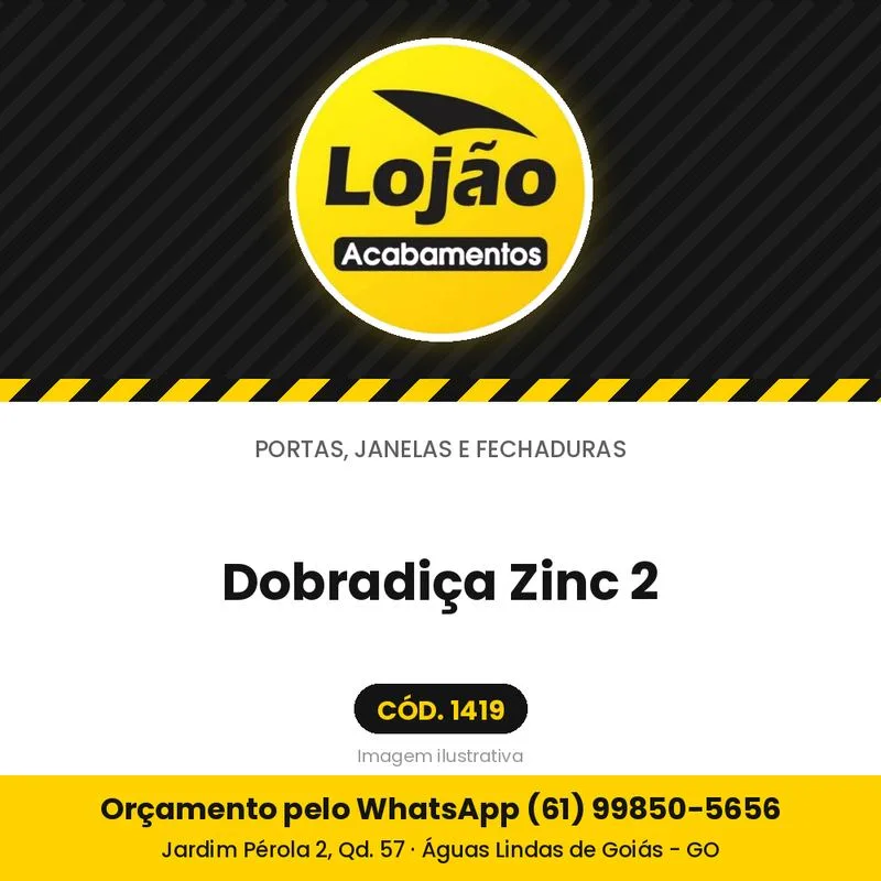 Dobradiça Zinc 2