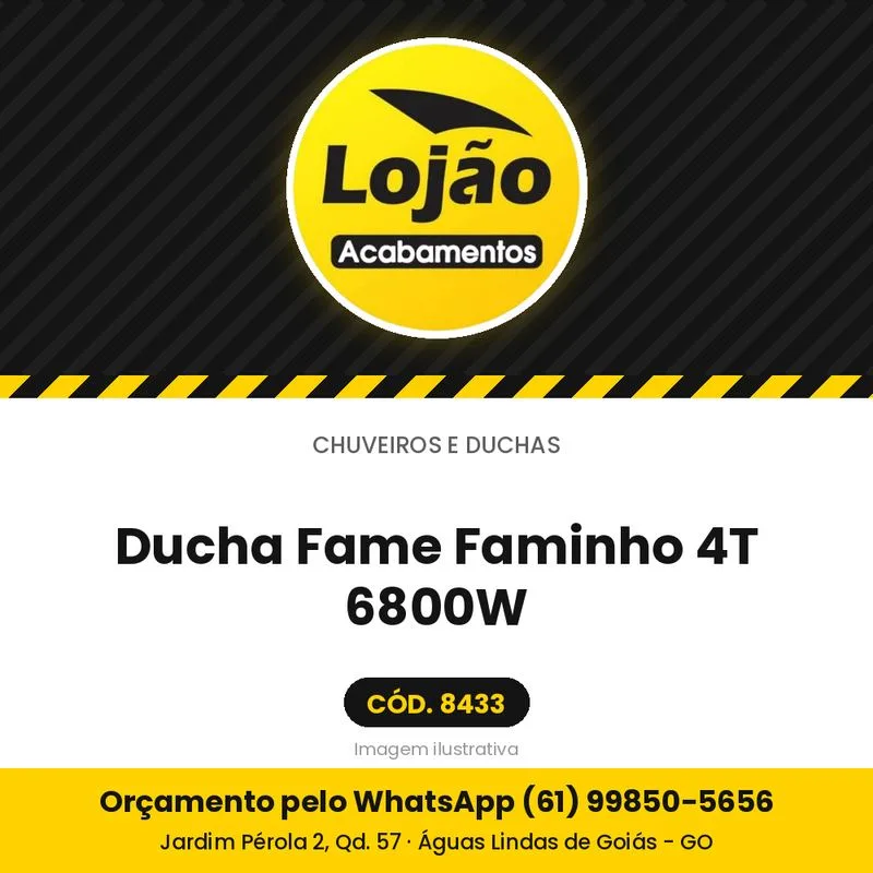 Ducha Fame Faminho 4T 6800W