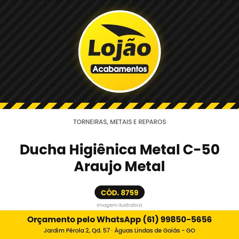 Ducha Higiênica Metal C-50 Araujo Metal