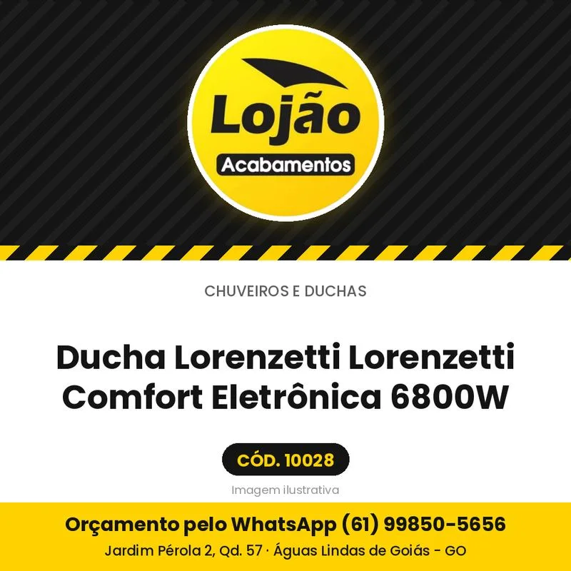 Ducha Lorenzetti Lorenzetti Comfort Eletrônica 6800W
