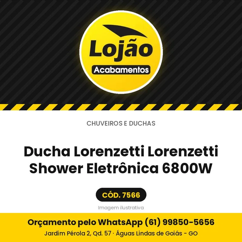 Ducha Lorenzetti Lorenzetti Shower Eletrônica 6800W