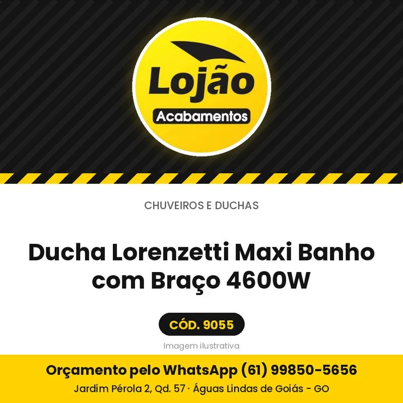 Ducha Lorenzetti Maxi Banho com Braço 4600W