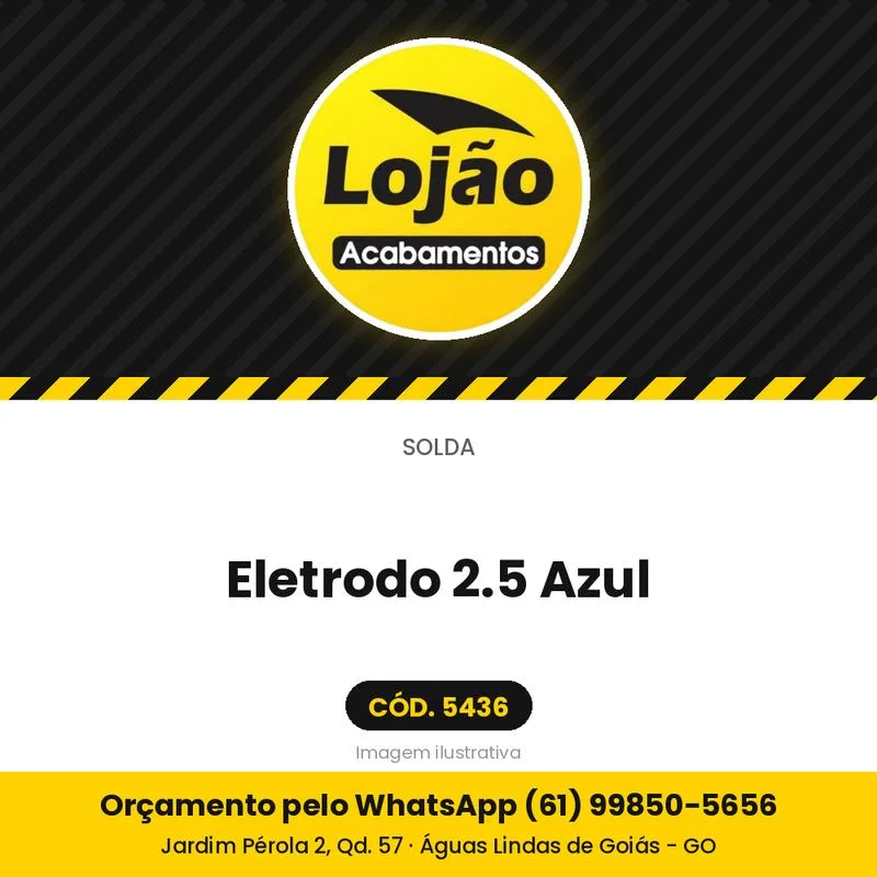 Eletrodo 2.5 Azul