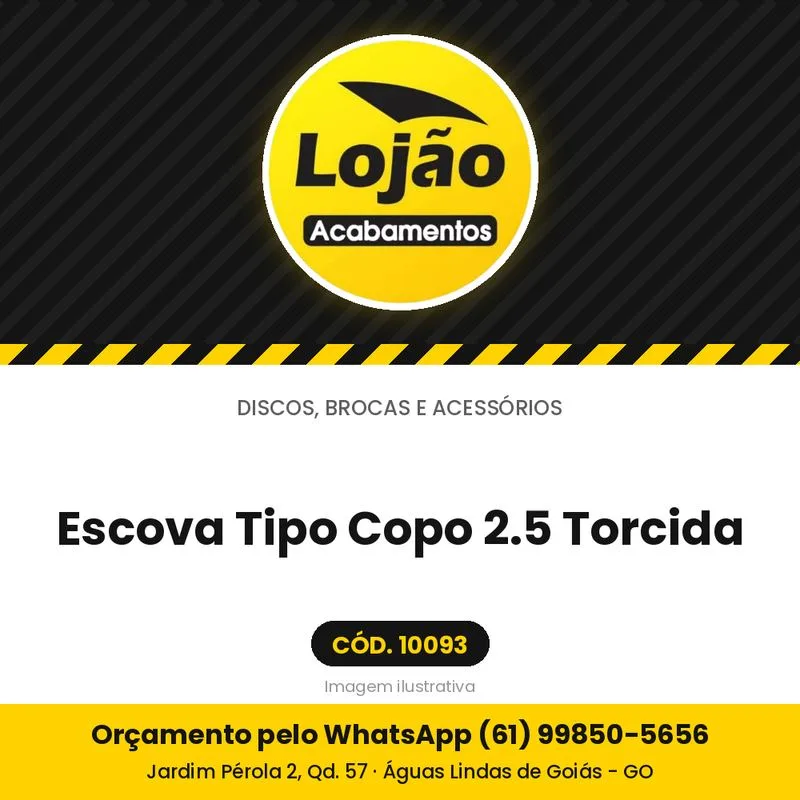 Escova Tipo Copo 2.5 Torcida
