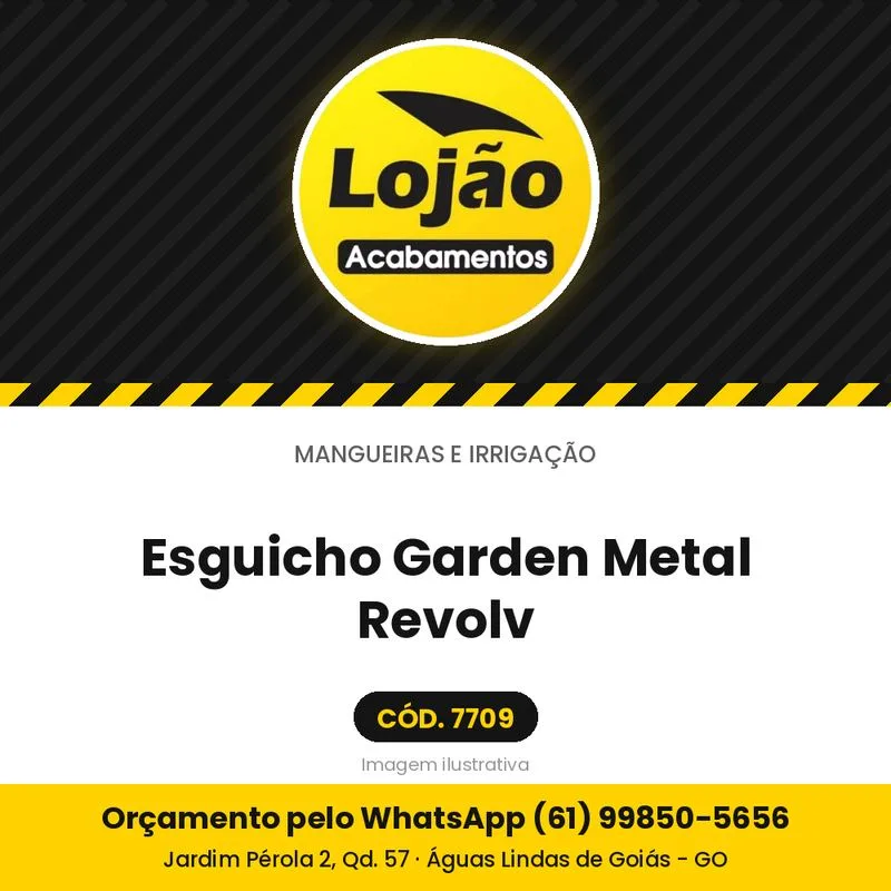 Esguicho Garden Metal Revolv