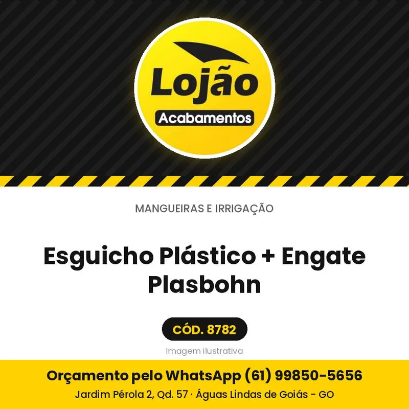 Esguicho Plástico + Engate Plasbohn