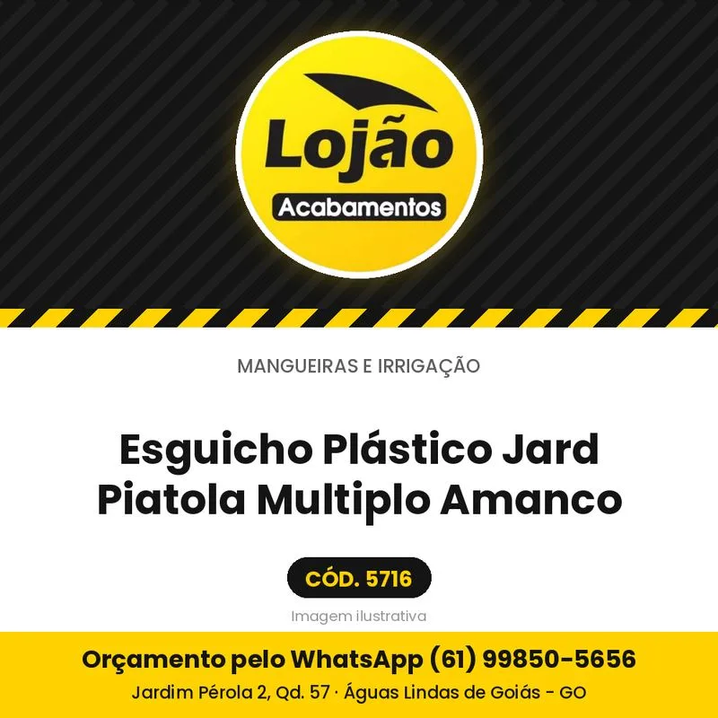 Esguicho Plástico Jard Piatola Multiplo Amanco