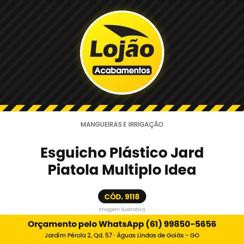 Esguicho Plástico Jard Piatola Multiplo Idea