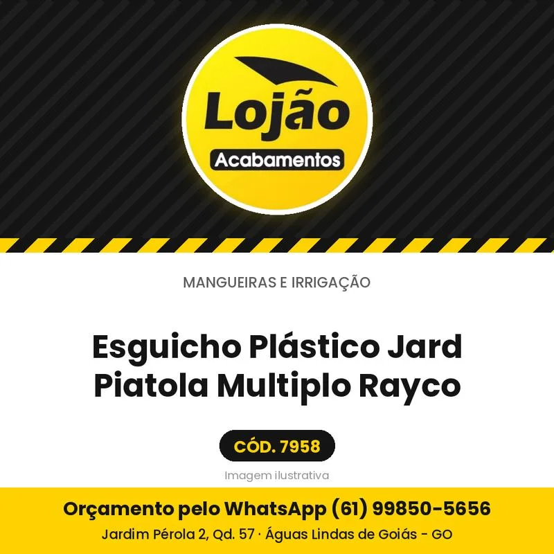 Esguicho Plástico Jard Piatola Multiplo Rayco