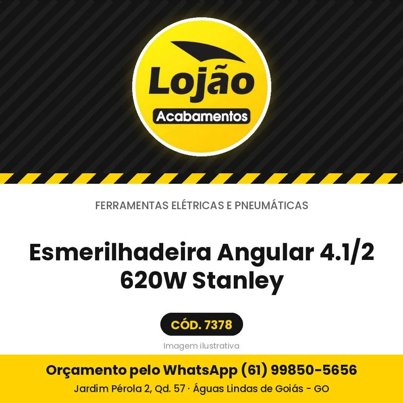 Esmerilhadeira Angular 4.1/2 620W Stanley