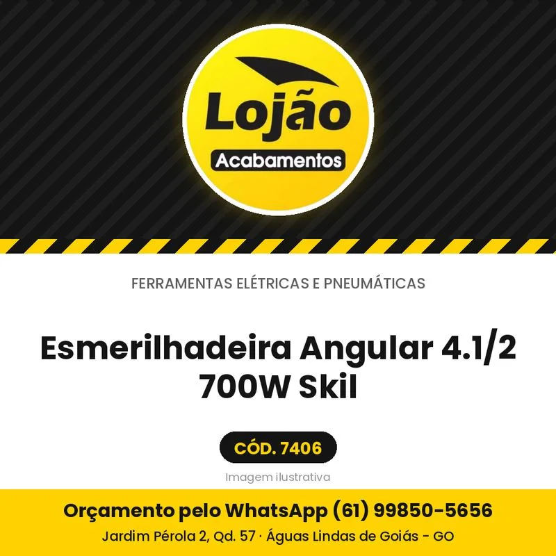 Esmerilhadeira Angular 4.1/2 700W Skil