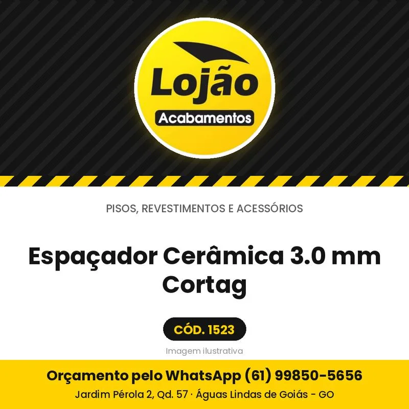 Espaçador Cerâmica 3.0 mm Cortag