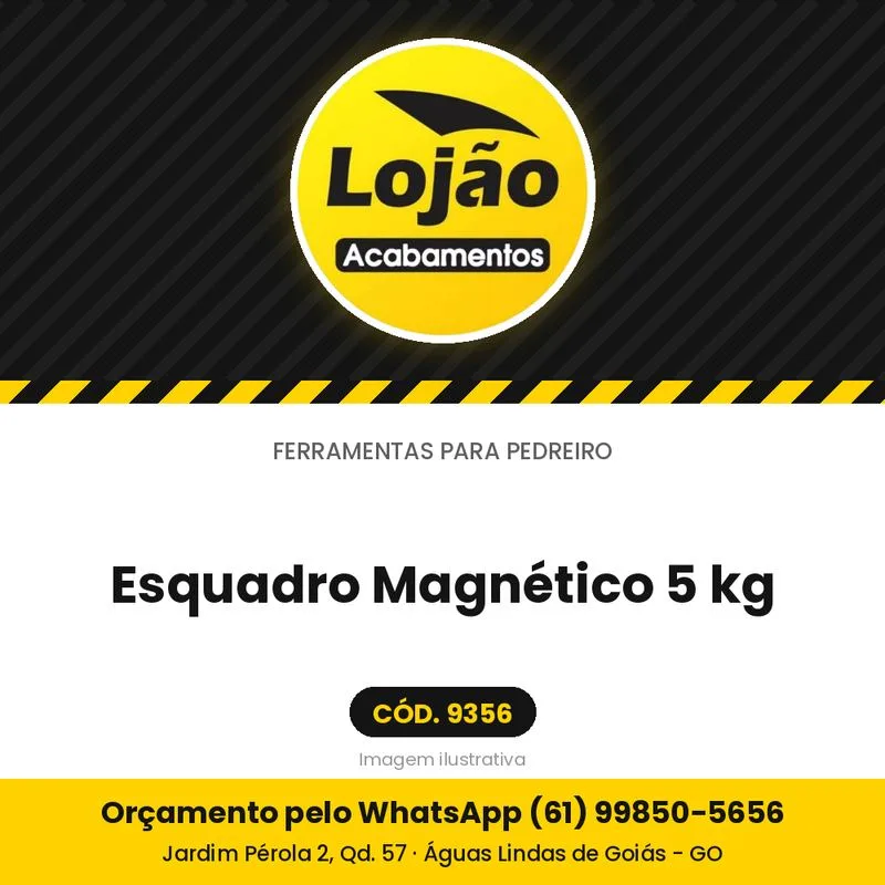Esquadro Magnético 5 kg