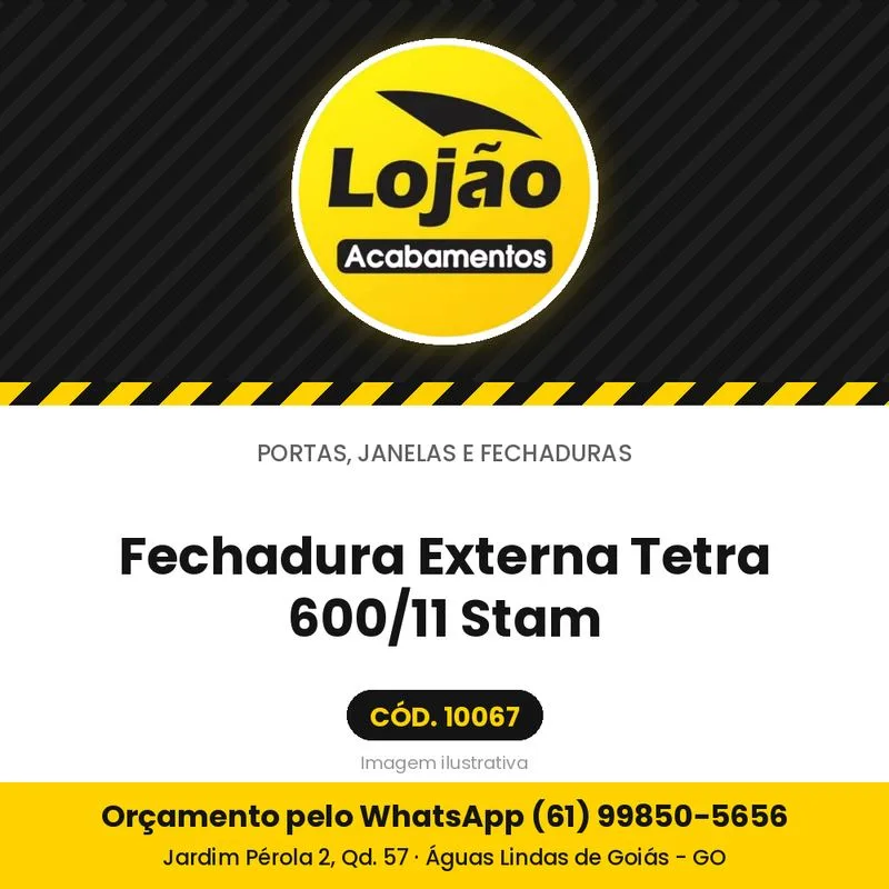 Fechadura Externa Tetra 600/11 Stam