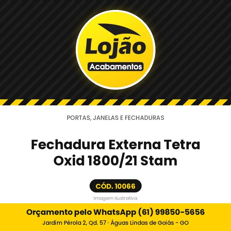 Fechadura Externa Tetra Oxid 1800/21 Stam