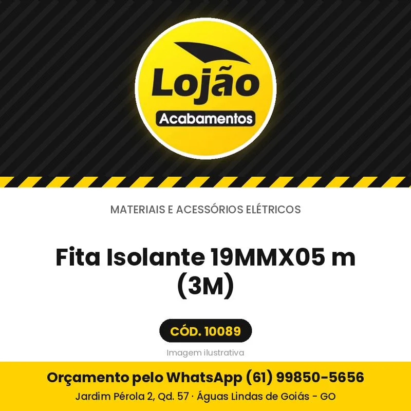Fita Isolante 19MMX05 m (3M)