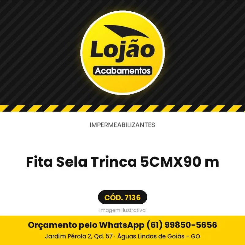 Fita Sela Trinca 5CMX90 m
