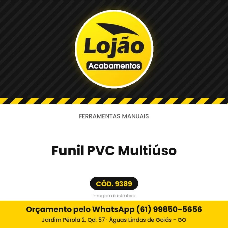 Funil PVC Multiúso