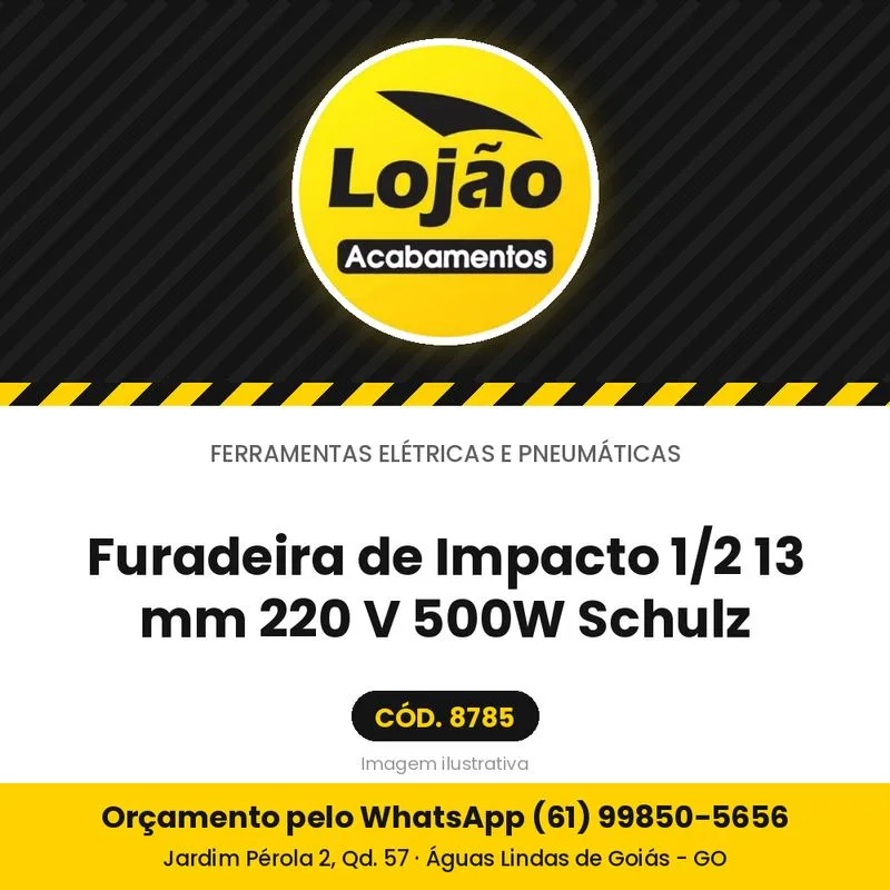 Furadeira de Impacto 1/2 13 mm 220 V 500W Schulz