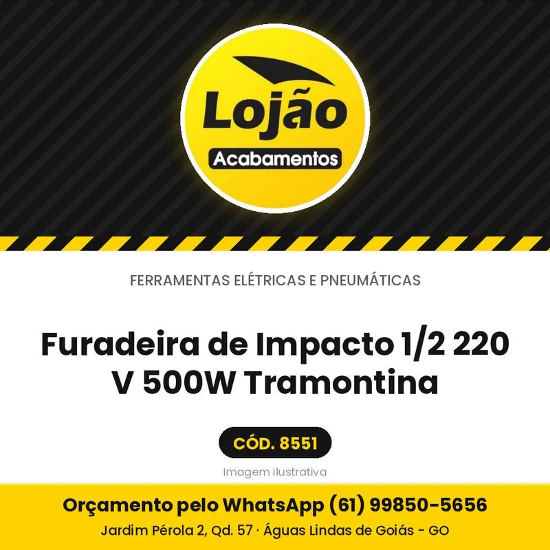 Furadeira de Impacto 1/2 220 V 500W Tramontina