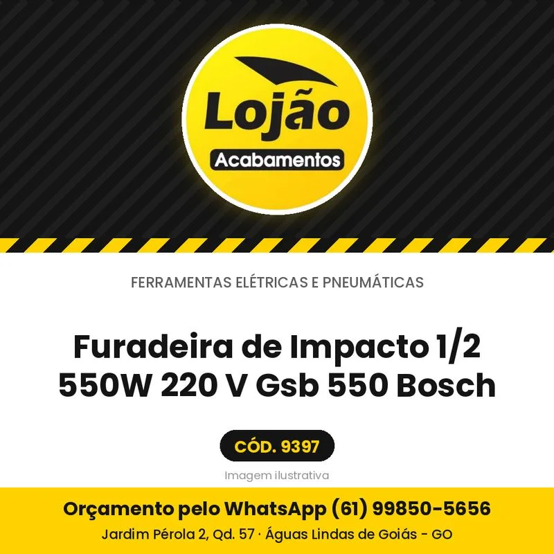 Furadeira de Impacto 1/2 550W 220 V Gsb 550 Bosch