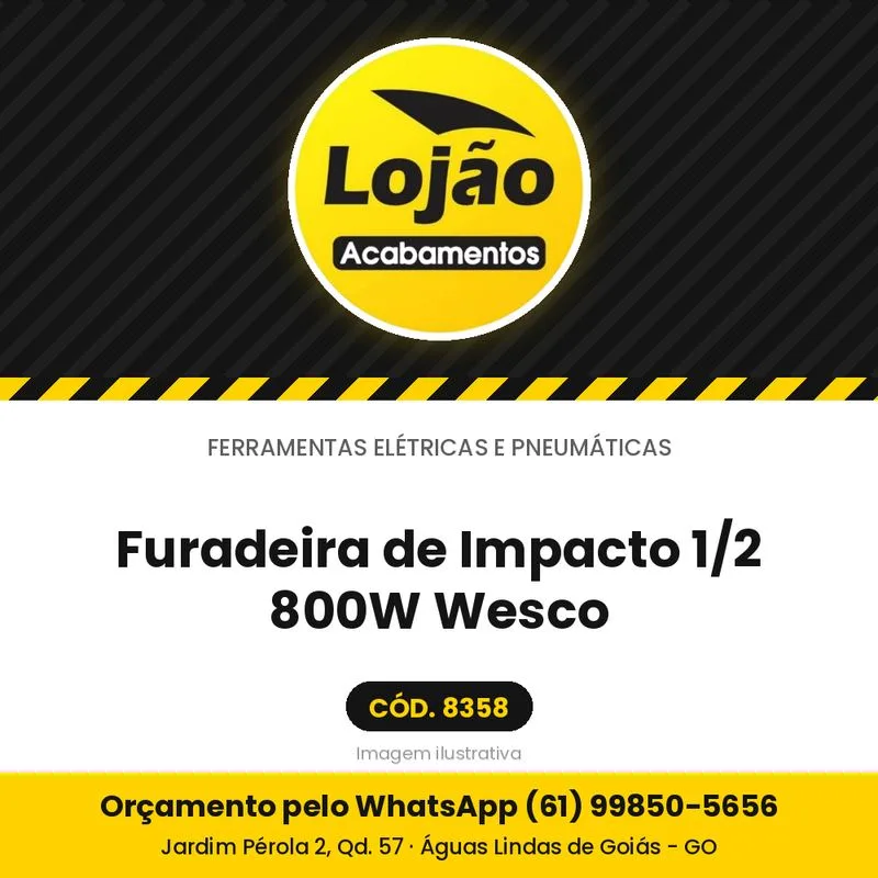 Furadeira de Impacto 1/2 800W Wesco