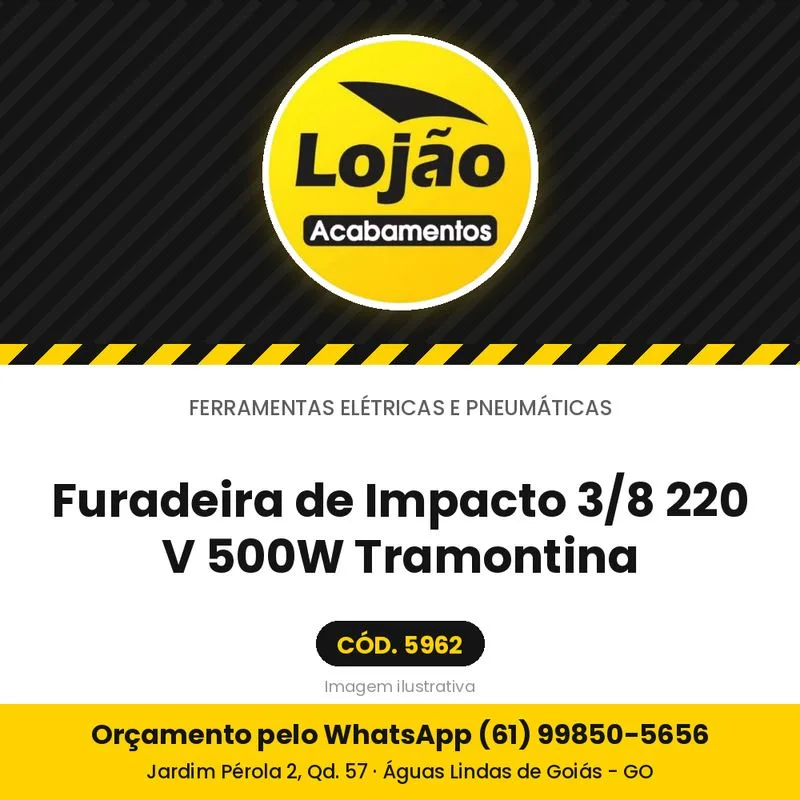 Furadeira de Impacto 3/8 220 V 500W Tramontina